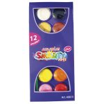 Acuarela de Plástico Redondo con 12 Colores Smarty