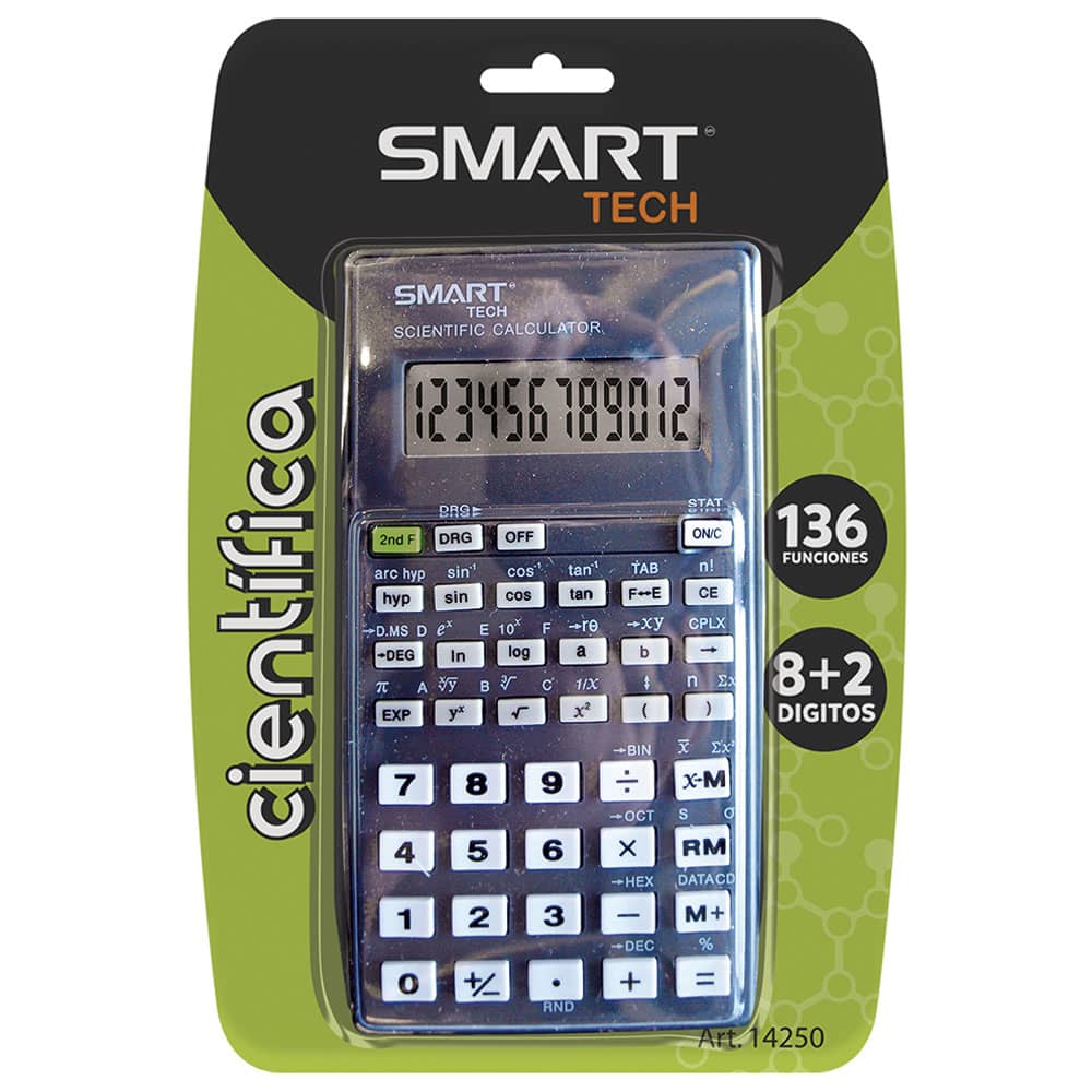 Calculadora Científica de 10 Dígitos con 136 Funciones Smartech