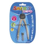 Compás Escolar Metálico de Precisión Corto Smarty