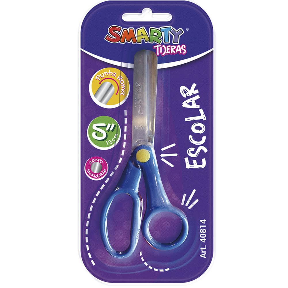 Tijera Escolar de 5" Pulgadas Smarty