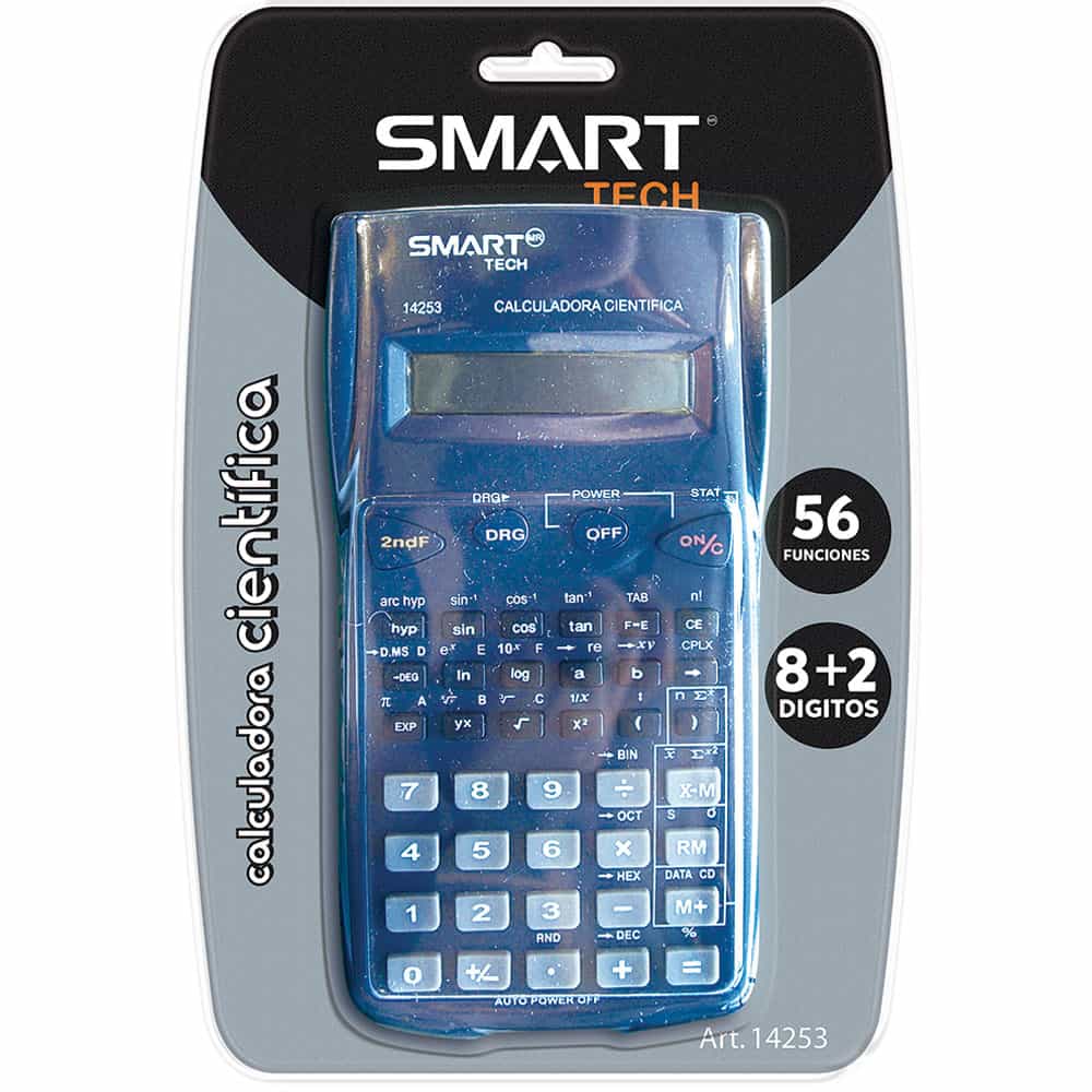 Calculadora Científica de 10 Dígitos con 56 Funciones Smartech