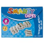 Sacapuntas de Metal Hacha Duo Caja con 12 Piezas Smarty