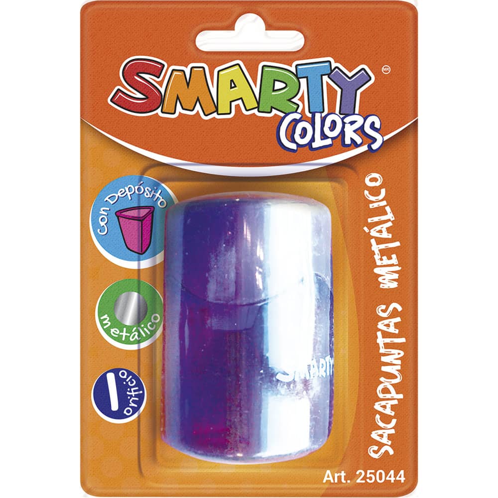 Sacapuntas de Metal con Depósito Triangular Blíster Smarty