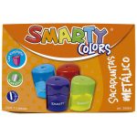 Sacapuntas de Metal con Depósito Triangular Caja con 12 Piezas Smarty