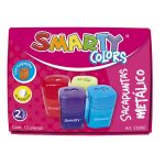 Sacapuntas de Metal con Depósito Cuadrado Duo Caja con 12 Piezas Smarty