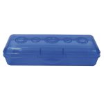 Portalápiz de Plástico Duro Recto Chico Transparente Smarty