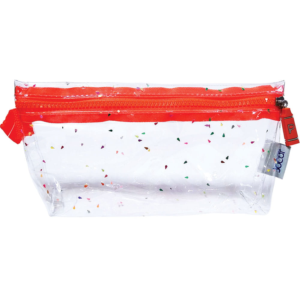 Portalápiz con Cierre Transparente Confetti Jocar