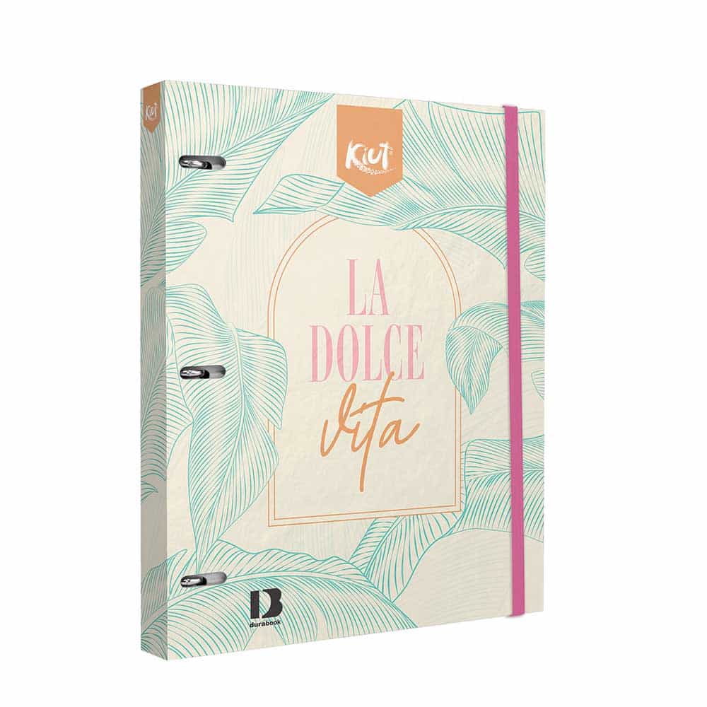 Carpeta para Argolla Tamaño Esquela para 100 Hojas Durabook Kiut