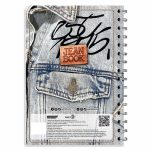 Cuaderno Espiral de 100 Hojas Francés Cuadro Chico Moda Jean Book