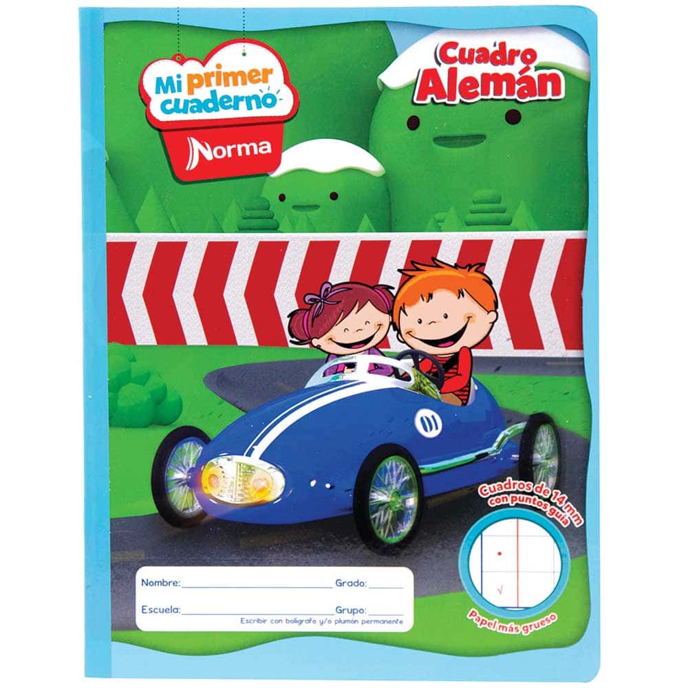 Cuaderno Cosido de 50 Hojas Profesional de Cuadro Alemán Mi Primer Cuaderno