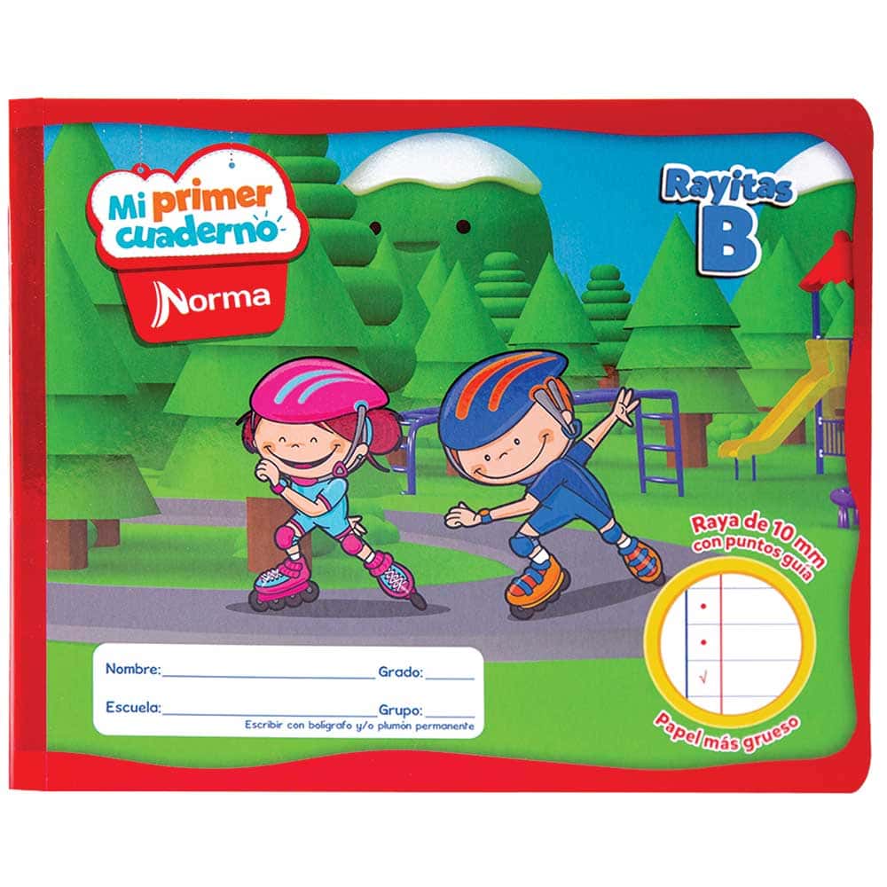 Cuaderno Cosido de 72 Hojas Italiano de Rayitas Mi Primer Cuaderno