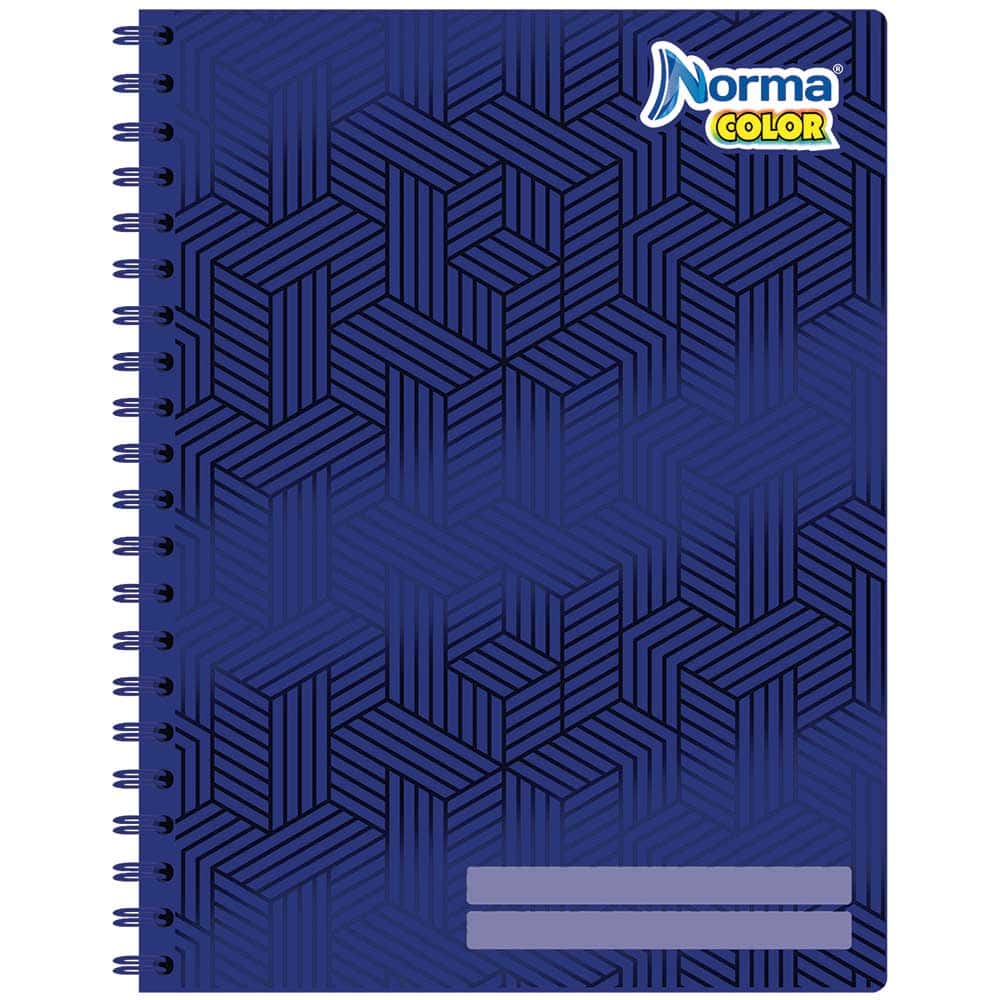Cuaderno Espiral de 100 Hojas Profesional de Doble Raya Norma Color