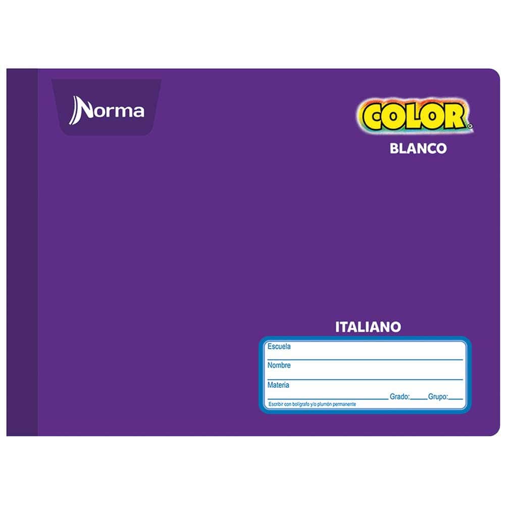 Cuaderno Cosido de 100 Hojas Italiano Blanco Norma 360