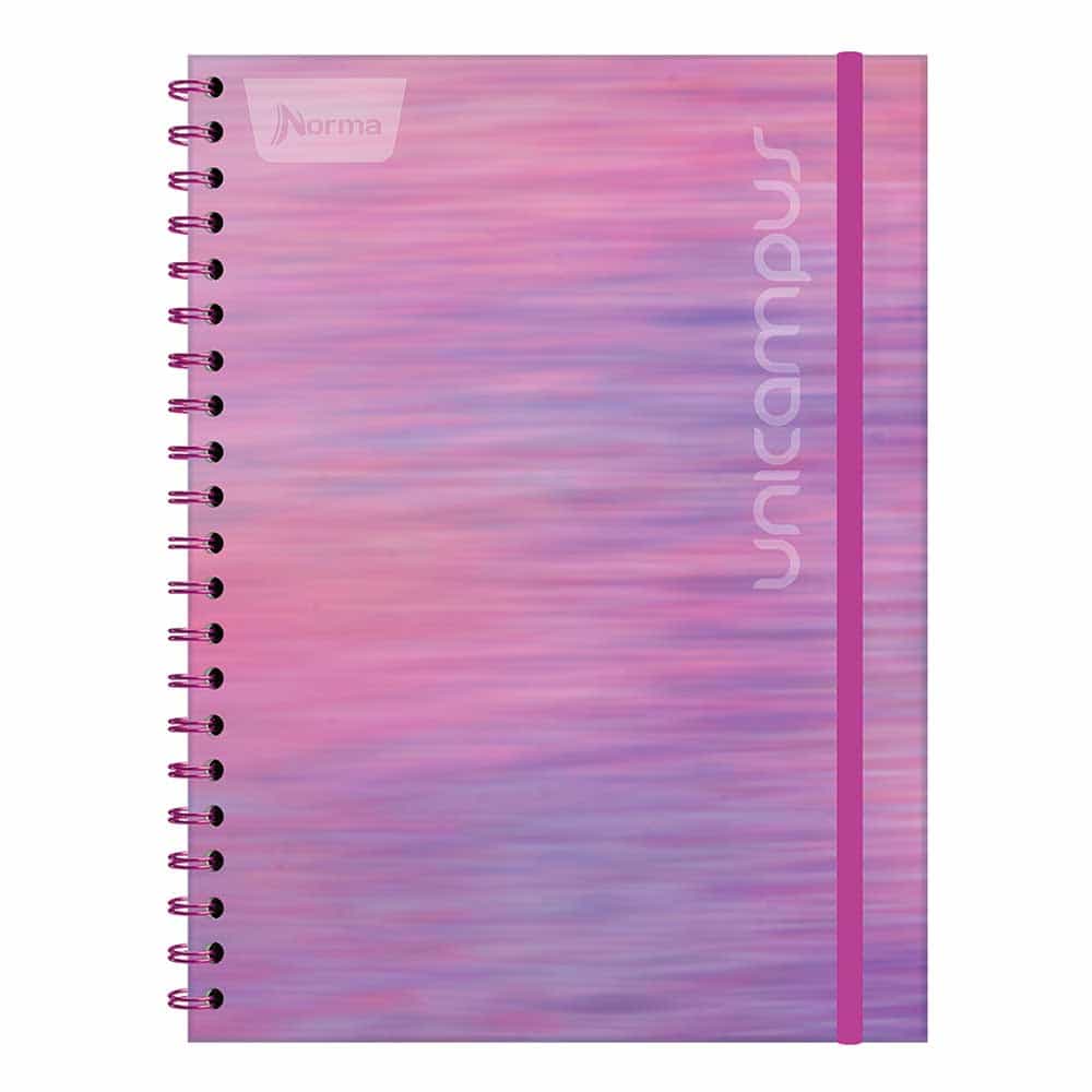 Cuaderno Espiral de 160 Hojas College de Raya Pasta Dura Unicampus