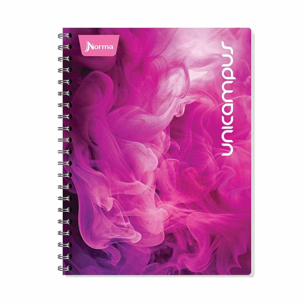 Cuaderno Espiral de 160 Hojas College de Raya Pasta Dura Metálico Unicampus