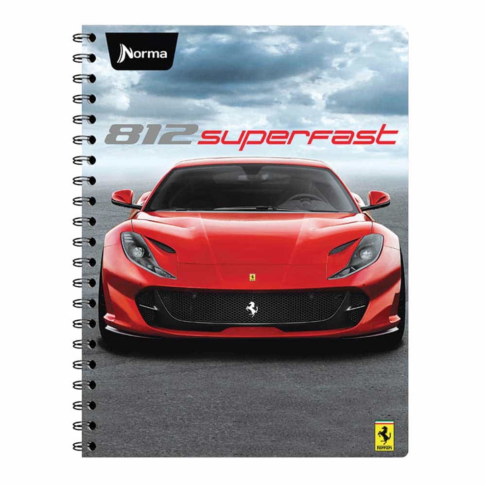 Cuaderno Espiral de 100 Hojas Francés Cuadro Chico Ferrari