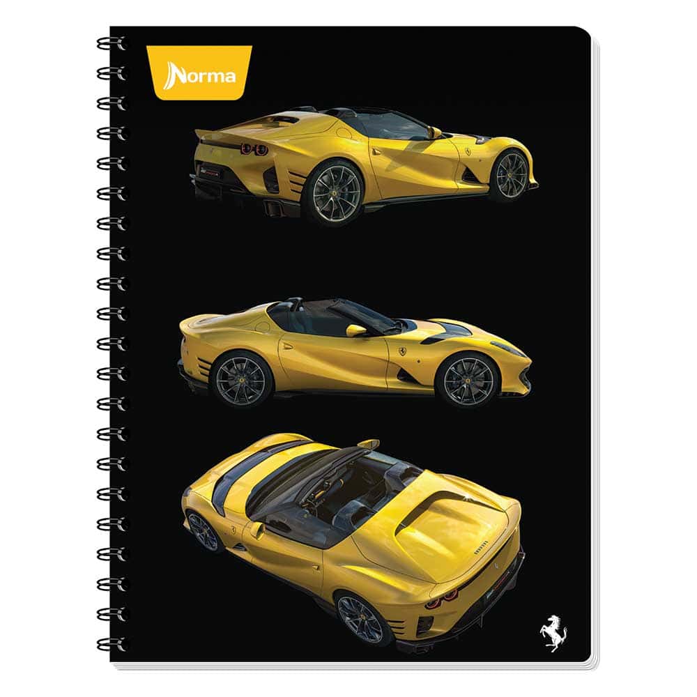 Cuaderno Espiral de 200 Hojas Profesional de Cuadro Grande Ferrari
