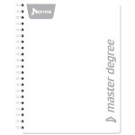 Cuaderno Espiral de 200 Hojas Profesional de Cuadro Chico Master Degree Norma