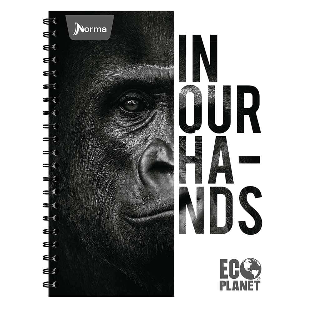 Cuaderno Espiral de 100 Hojas Profesional de Cuadro Grande Ecoplanet Norma 580748