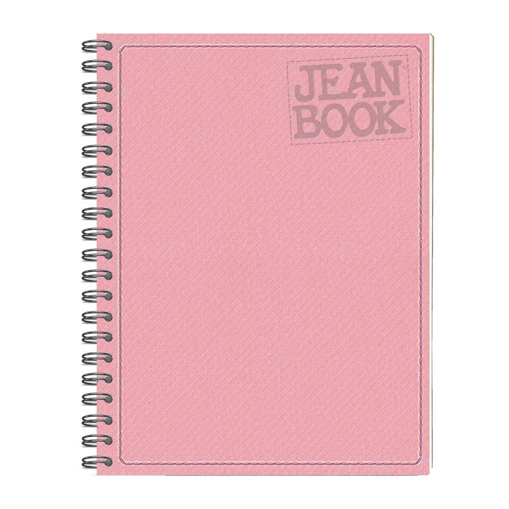 Cuaderno Espiral con 160 Hojas Profesional Raya Pasta Dura de Tela Jeanbook Norma 588638