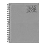 Cuaderno Espiral con 160 Hojas Profesional Cuadro Grande Pasta Dura de Tela Jeanbook Norma 588639