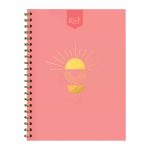 Cuaderno Espiral con 160 Hojas Profesional Cuadro Chico Pasta Dura de Piel Kiut Norma 589176