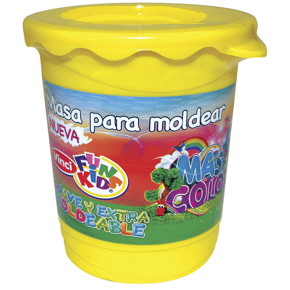 Masa Modeladora 140 g Amarillo Fun Kids