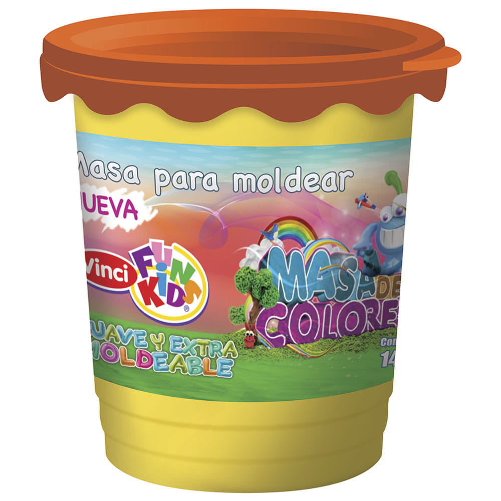 Masa Modeladora con 140 g Naranja Fun Kids