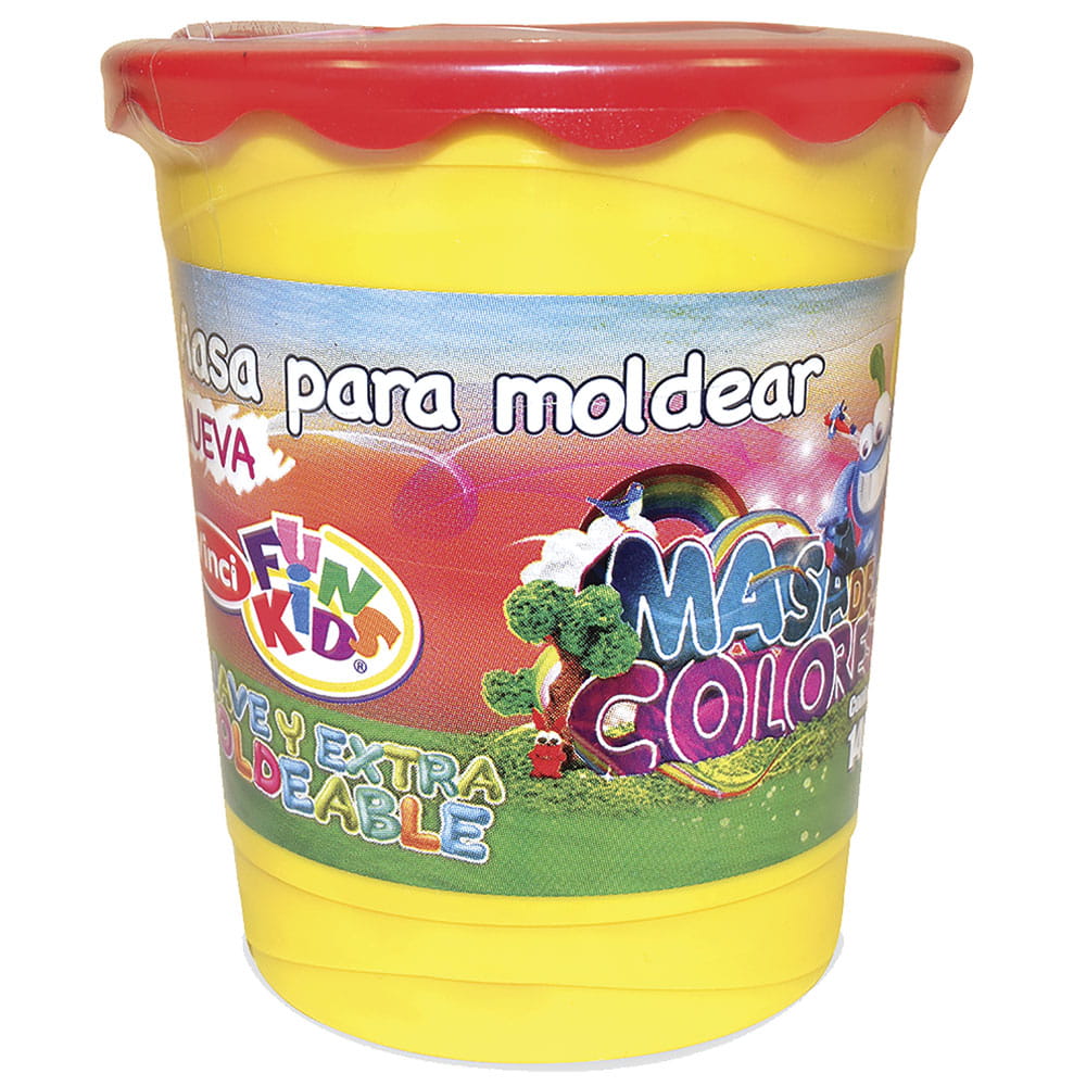 Masa Modeladora con 140 g Rojo Fun Kids