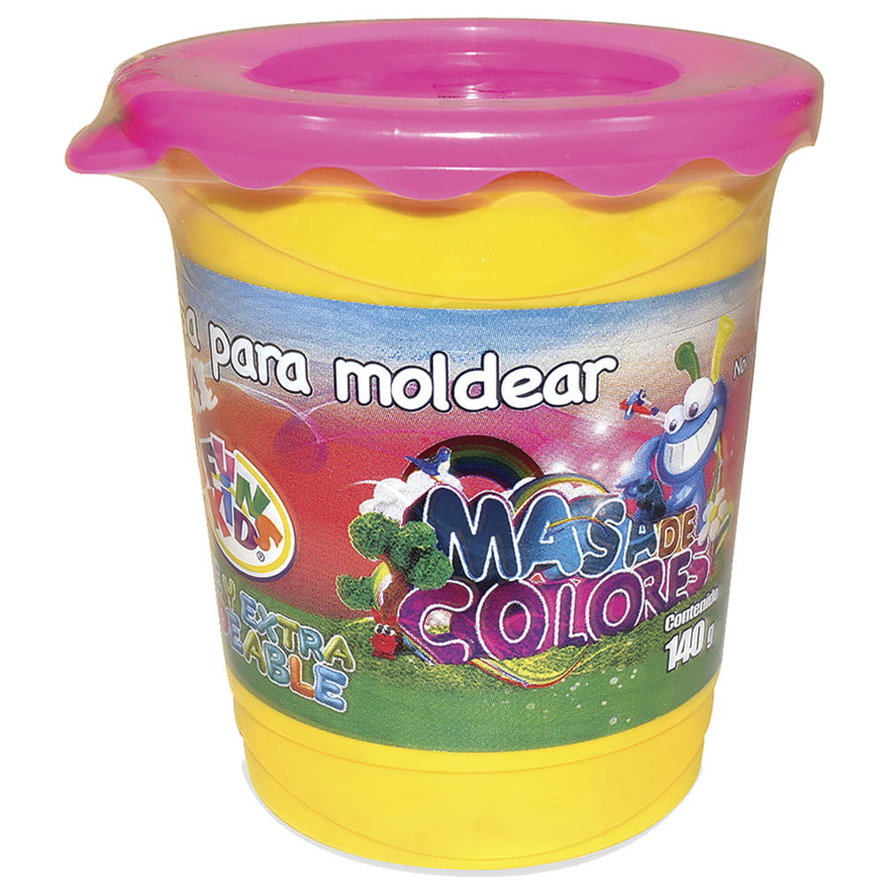 Masa Modeladora con 140 g Rosa Fun Kids