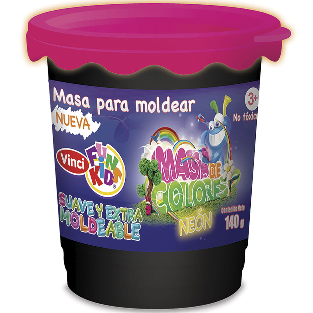 Masa Modeladora con 140 g Rosa Neón Fun Kids