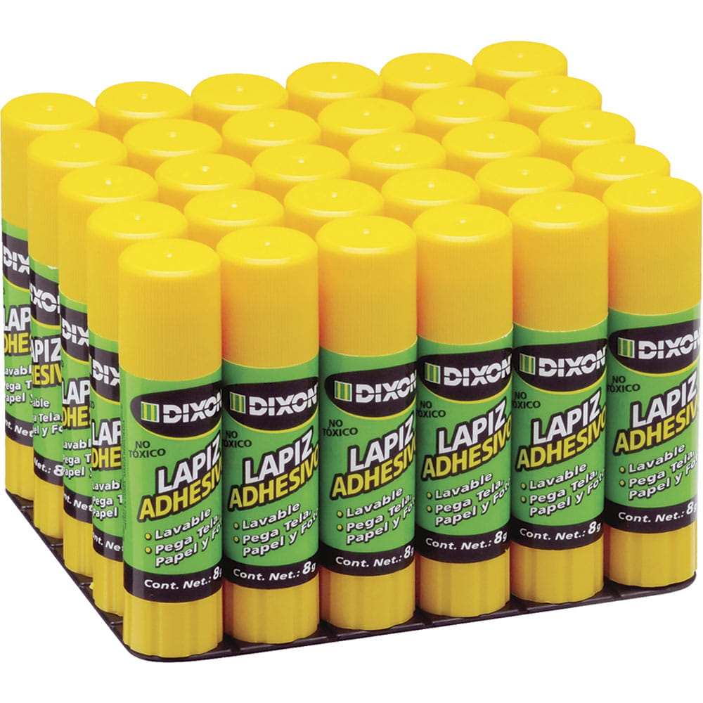 Pegamento Lápiz Adhesivo Tubo de 8 g con 30 Piezas Dixon