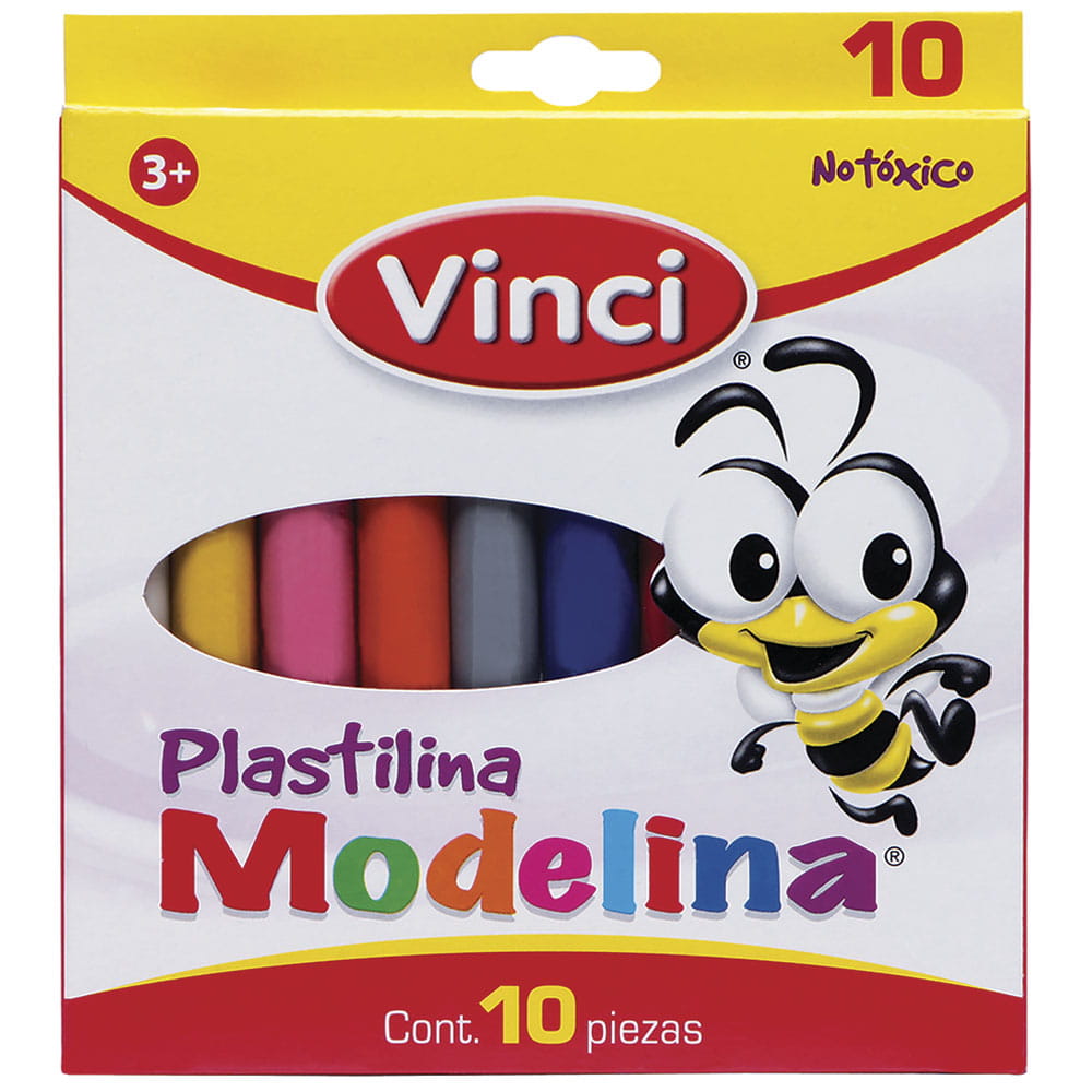 Plastilina Caja con 10 Barritas Vinci