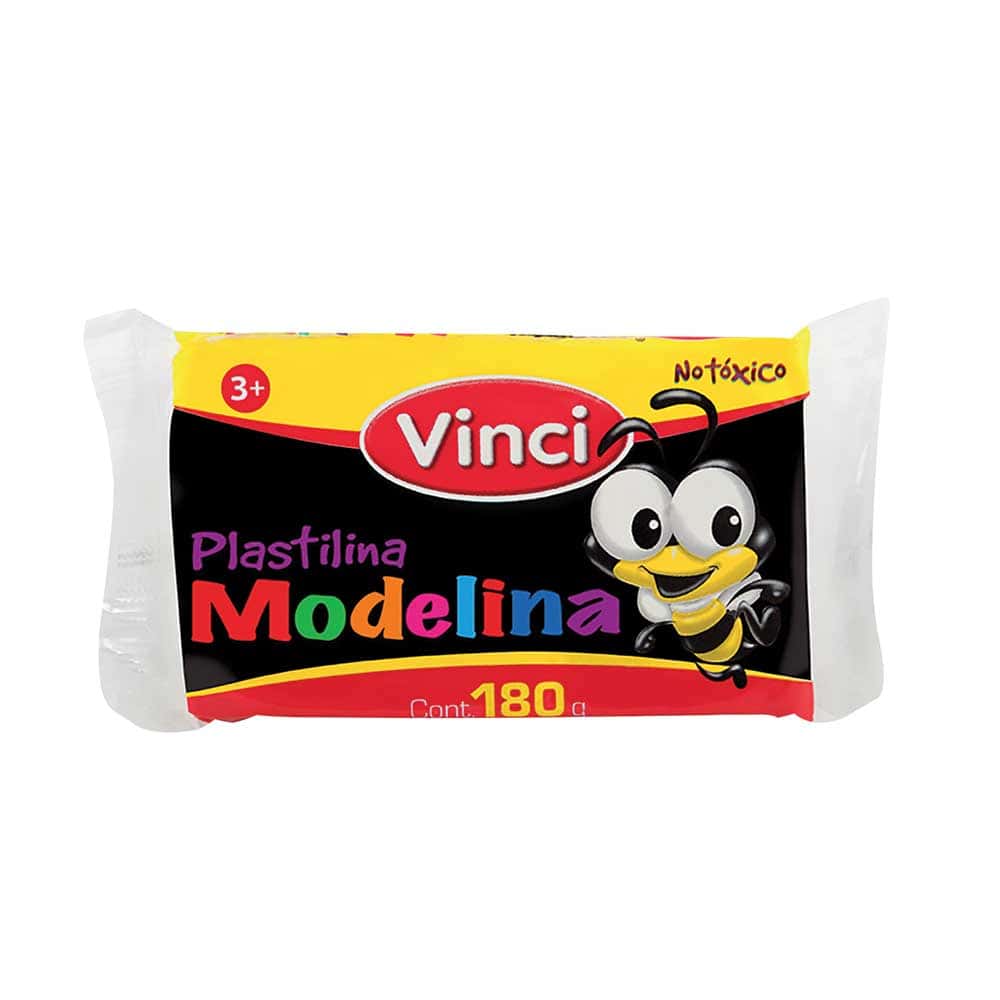 Plastilina Marqueta de 180 gr Negro Modelina Vinci 2351