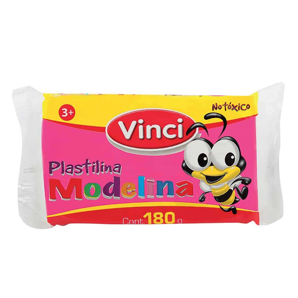 Plastilina Marqueta de 180 gr Rosa Modelina Vinci 2353