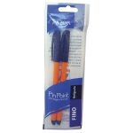 Bolígrafo Punto Fino Stick Negro Bolsa con 2 Piezas Pin Point