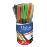 Bolígrafo Punto Fino Stick Fashion Bote con 36 Piezas Pin Point