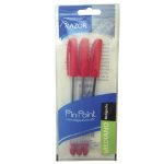 Bolígrafo Punto Mediano Stick Rojo Bolsa con 3 Piezas Pin Point