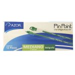 Bolígrafo Punto Mediano Stick Verde Caja con 12 Piezas Pin Point