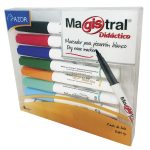 Marcador para Pizarrón Delgado Punto Fino Caja con 8 Piezas Magistral