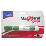 Marcador Para Pizarrón Verde Blíster Grip Magistral