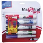 Marcador Para Pizarrón Blíster con 4 Colores Surtidos Grip Magistral