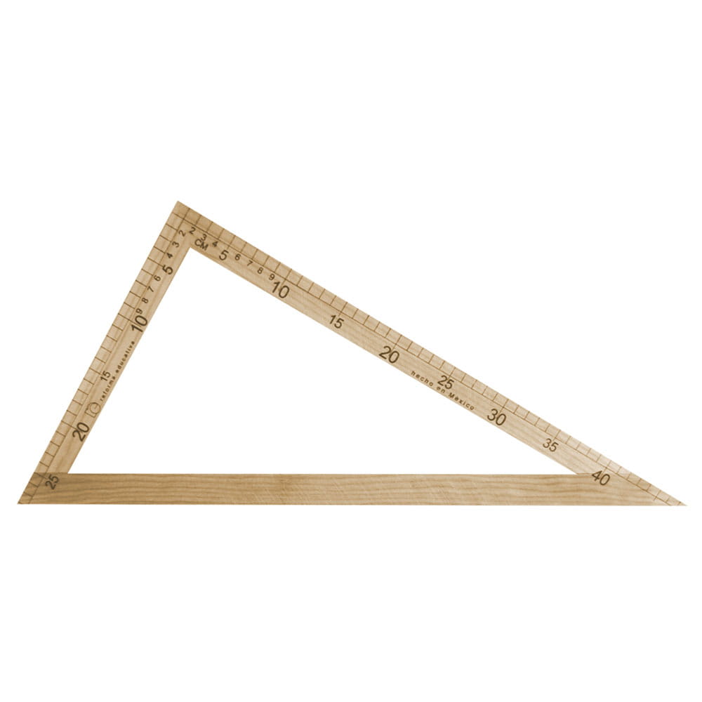 Escuadra de Madera para Pizarrón de 36 x 60 x 90 cm