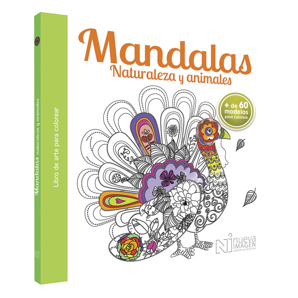 Libro para Iluminar Mandalas Naturaleza Y Animales Editorial Patria