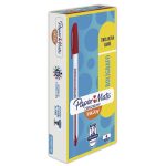 Bolígrafo Punto Mediano Stick Rojo Caja con 12 Piezas Kilométrico