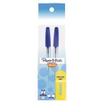 Bolígrafo Punto Mediano Stick Azul Bolsa con 2 Piezas Kilométrico