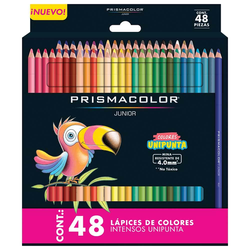 Lápices de Colores Caja con 48 Piezas Largos Redondos Prismacolor