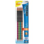 Lápiz con Goma Número 2 Redondo Desing Blíster con 4 Piezas Mirado