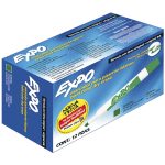 Marcador para Pizarrón Grueso Verde Caja con 12 Piezas Expo