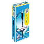 Bolígrafo Punto Mediano Stick Borrable Negro Caja con 12 Piezas Erase Mate